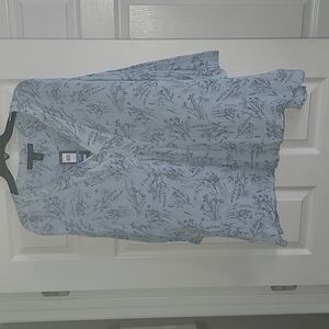 Bandolino XL V-Neck Blue Fog Flowers Shop Vera